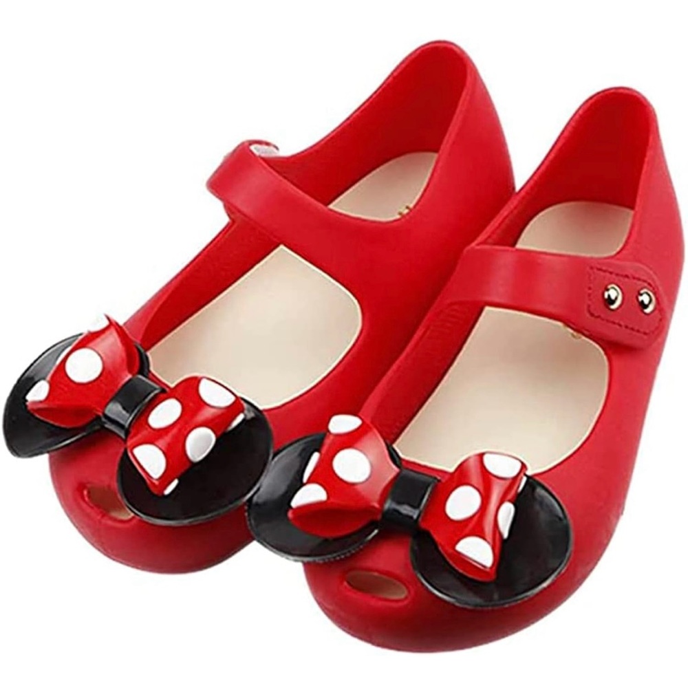 Kids Red Bow Shoes